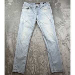 RING OF FIRE Jeans Men's 31x30‎ Slim Straight Denim Light Blue